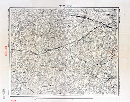 ２万分の１地形図　内藤新宿（東京近傍第八号）イメージ　別ウィンドウで画像が表示されます